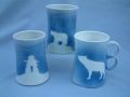 Moose, wolf, polar bear mugs